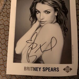 Britney Spears Signed Jive Records Photo